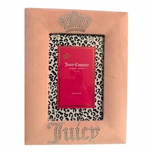 Juicy Couture Pink Crown Picture Frame 4x6 Glam Decor Cute